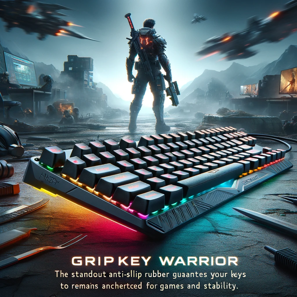 GripKey Warrior: สุดยอดคีย์บอร์ดเกมมิ่งกันลื่น